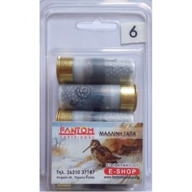 Φυσίγγια Fantom*ΜΑΛΛΙΝΗ ΤΑΠΑ* 34gr Cal 12 (5τεμάχια)